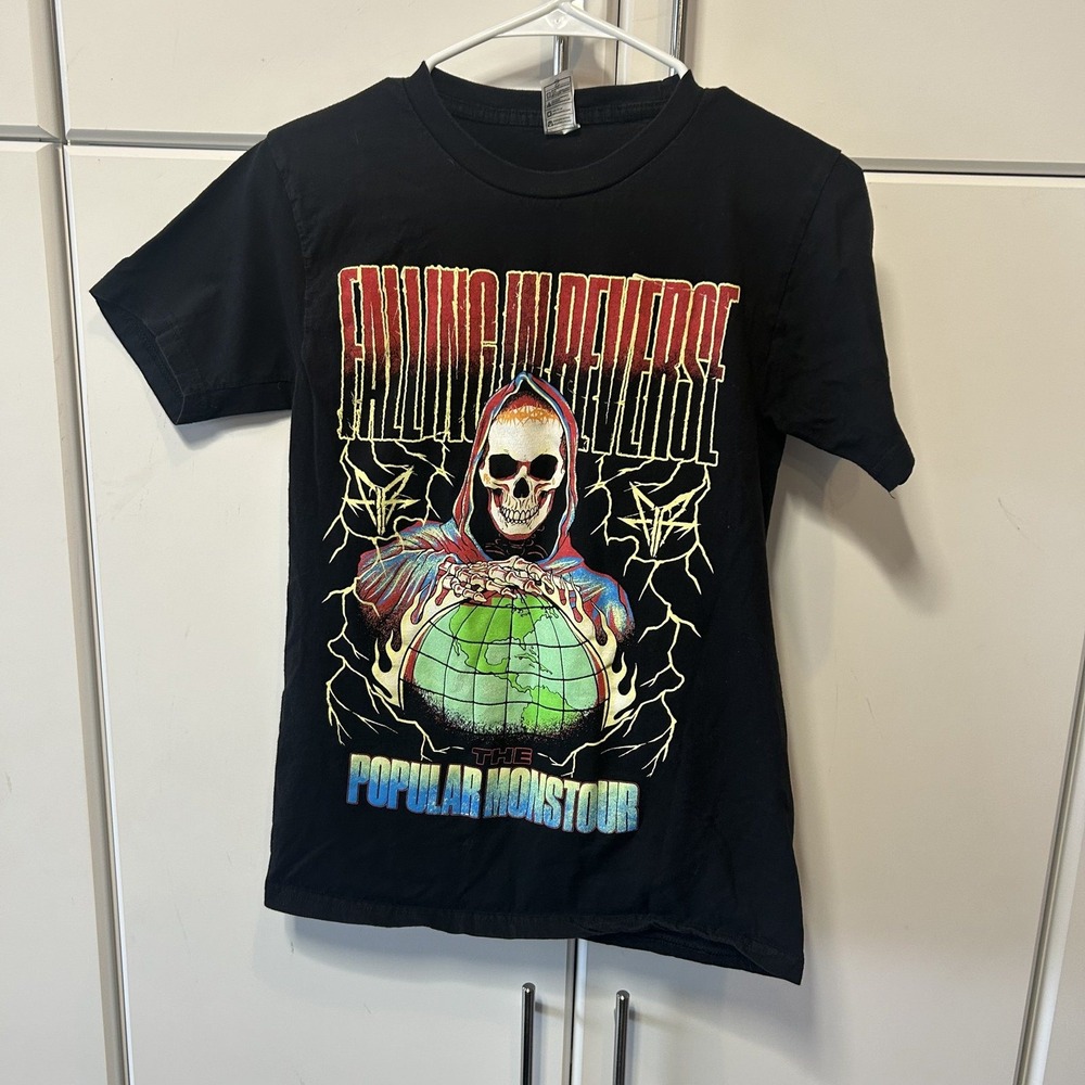 Falling In Reverse The Popular Monstour Concert Tour T-Shirt Black Mens Small S